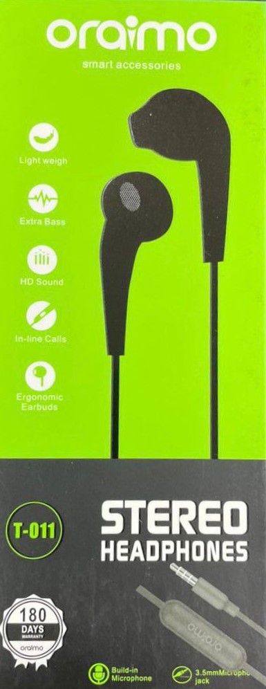 Oraimo Stereo Earphones - Superior Sound Quality